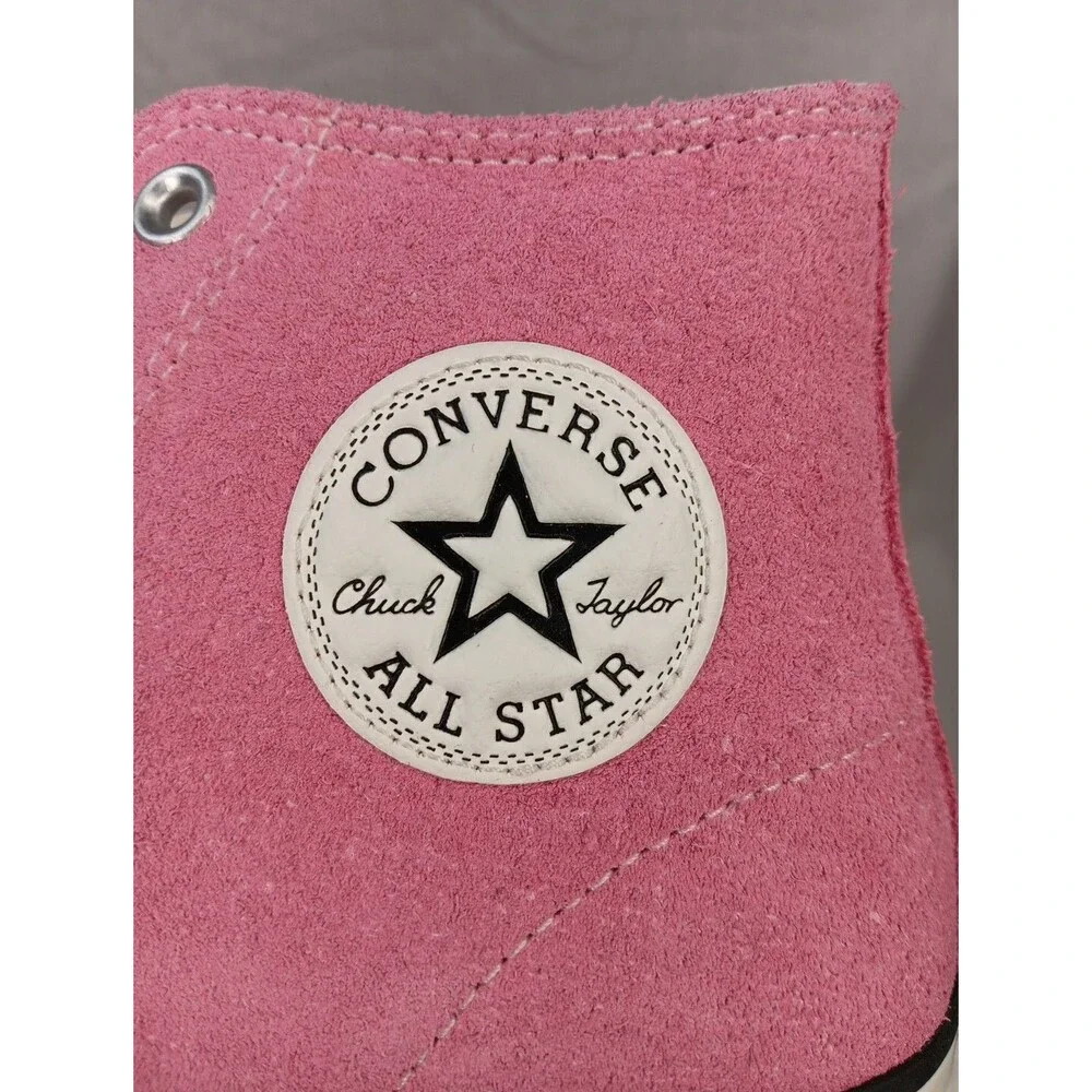 NWT Converse Chuck Taylor All Stars Men's 9 Women's 11 Pink Suede High Tops - Picture 8 of 9